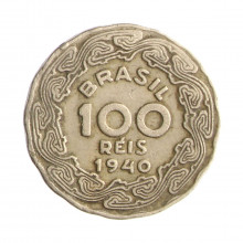 Moeda V-164 100 Réis 1940 MBC Cupro Níquel Ø17mm 2,5gr.