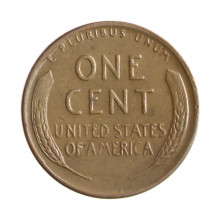 Moeda KM#A132 One Cent Lincoln Espiga de Trigo 1953 D MBC USA América Bronze Ø19mm 3,11gr.