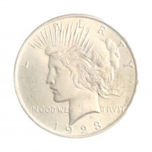 Moeda KM#150 One Dollar Peace 1923 MBC/SOB USA América Prata 0.900 Ø38,1mm 26,73gr.