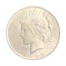 Moeda KM#150 One Dollar Peace 1923 MBC/SOB USA América Prata 0.900 Ø38,1mm 26,73gr.