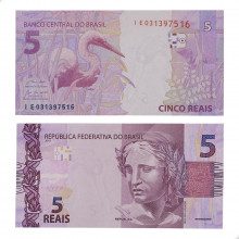 Cédula C-345 IE 5 Reais 2021 FE - Paulo Roberto N. Guedes / Roberto Campos Neto