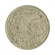Moeda P-709a 2000 Réis 1922 MBC+ Prata 500 Ø26mm 8gr.