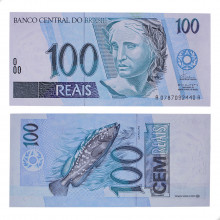 Cédula C-325 100 Reais 1994 C/ Peq. Mancha FE - Fernando H. Cardoso / Pedro S. Malan