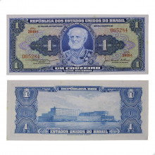 Cédula C-012 1 Cruzeiro 1956 C/ Mancha SOB/FE