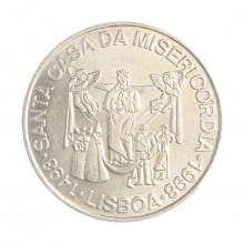 Moeda Km#708 1000 Escudos 1998 FC Portugal Europa 500 Anos da Santa Casa Misericórdia Prata 0.500 Ø40mm 28,2gr.