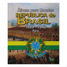 Álbum para Moedas República do Brasil Réis 1889 - 1942
