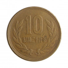 Moeda Y#73 5 Yen 1954 MBC Japão Ásia Bronze Ø23,5mm 4,5gr.