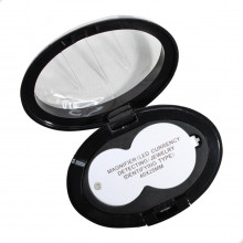 Lupa de Bolso Ampl. 40x Lente de 23mm com Luz Led e Negra