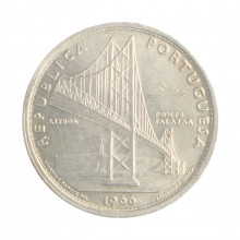 Moeda KM#592 20 Escudos  1966  MBC/SOB Portugal Europa  Ponte Salazar Prata 0.650 Ø30mm 10,12gr.