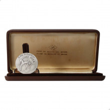 Medalha 12P XXIII Jogos Olímpicos Los Angeles 1984 FC Brasil América  Prata 0.900 Ø40mm 33gr.