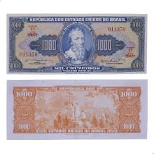Cédula C-055 1000 Cruzeiros 1962 SOB/FE