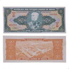 Cédula C-061 2 Cruzeiros 1955 SOB/FE