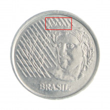 Moeda V-449 10 Centavos 1997 MBC Data Vazada Aço Inoxidável Ø22mm 3,6gr.
