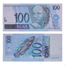 Cédula C-327 100 Reais 1994 Escassa SOB+ - Rubens Ricúpero / Pedro S. Malan