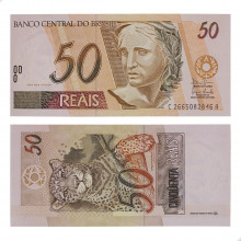 Cédula C-319 50 Reais 2003 FE - Antônio Palocci Filho / Henrique C. Meirelles
