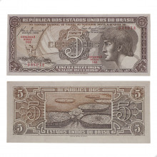 Cédula C-111 5 Cruzeiros 1961 Série 044 FE