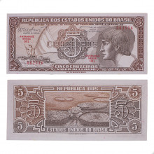 Cédula C-112 5 Cruzeiros 1962 Série 081 FE