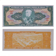 Cédula C-063 2 Cruzeiros 1956 FE