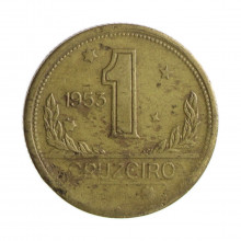 Moeda V-234 1 Cruzeiro 1953 BC/MBC Bronze Alumínio Ø23mm 7gr.