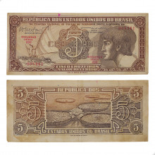 Cédula C-112 5 Cruzeiros 1962 Série 090 BC