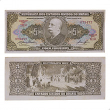 Cédula C-070 5 Cruzeiros 1959 MBC+
