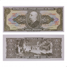Cédula C-073 5 Cruzeiros 1964 FE