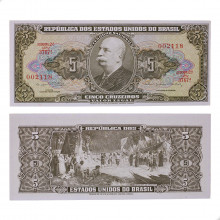 Cédula C-074 5 Cruzeiros 1964 FE