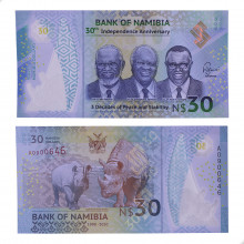Cédula P#18 30 Dollars 2020 Polímero  Namíbia África FE