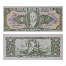Cédula C-080 10 Cruzeiros 1959 SOB/FE
