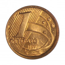 Moeda V-457 1 Centavo 1998  FC   Aço R Cobre  Ø17mm 2,4gr.