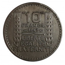 10 Francos 1947 SOB França Europa