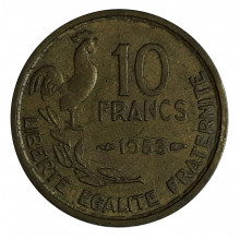 KM#766 10 Cêntimos 1945 MBC Espanha Europa