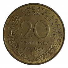 20 Centimes 1962 MBC+ França Europa