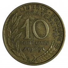 10 Centimes 1969 MBC França Europa