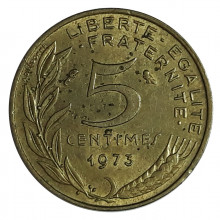 5 Centimes 1973 MBC França Europa
