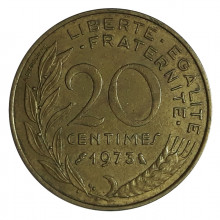 20 Centimes 1973 MBC França Europa