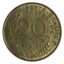 20 Centimes 1972 MBC França Europa