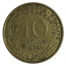 10 Centimes 1970 MBC França Europa