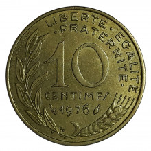 10 Centimes 1976 MBC+ França Europa