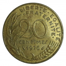 20 Centimes 1976 MBC França Europa