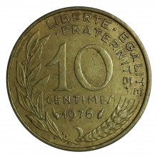 10 Centimes 1976 MBC França Europa