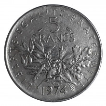 5 Francos 1974 MBC França Europa