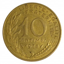 10 Centimes 1978 MBC França Europa