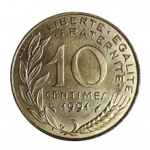 10 Cents 1991 SOB França Europa