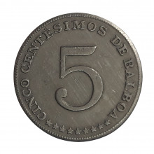 5 Centésimos 1967 MBC Panamá América