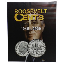 Álbum para Moedas Roosevelt Cents 1946 a 2029