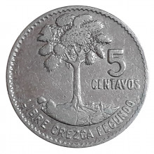 Km#261 5 Centavos 1960 MBC+ Guatemala América