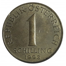 KM#2886 1 Schilling 1993 MBC Áustria Europa