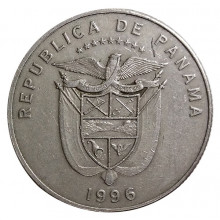 ¼ de Balboa 1996 MBC Panamá América