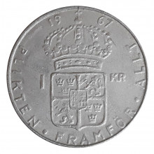 1 Coroa 1967 MBC/SOB Suécia Europa